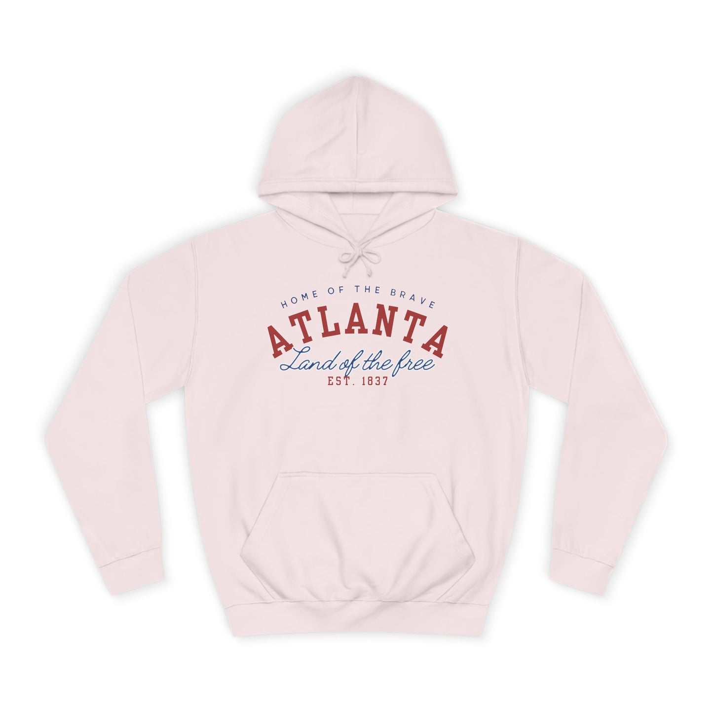 Home Of The Brave Atlanta - Unisex College Hoodie