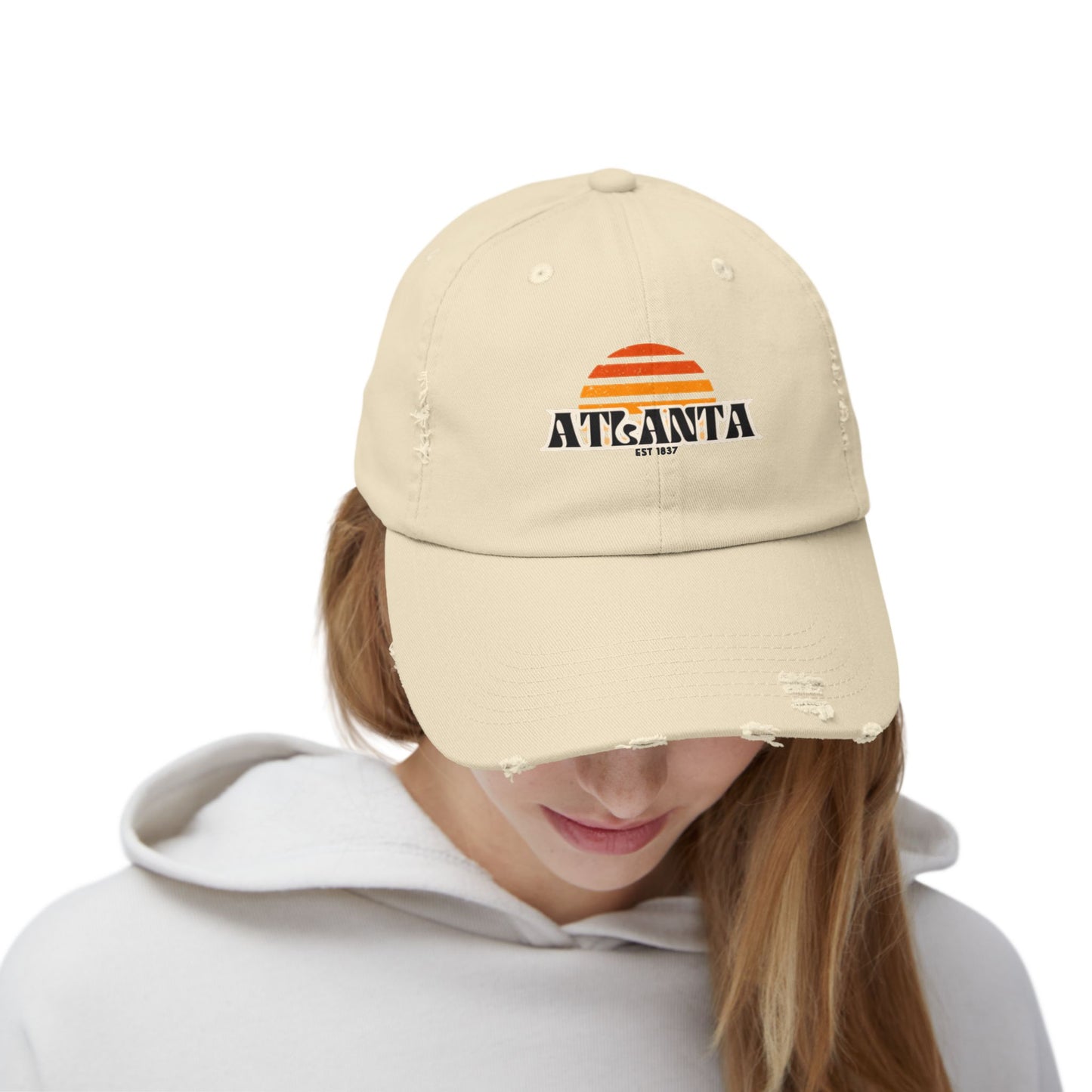 Atlanta Sunrise - Unisex Distressed Cap