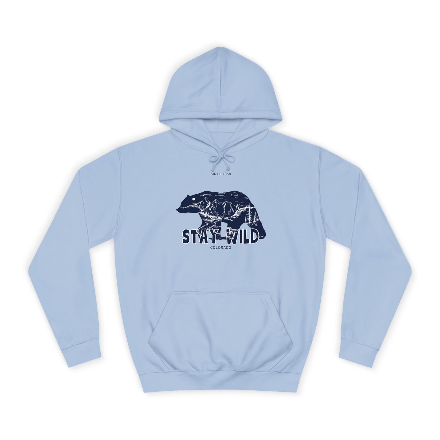 Stay Wild Denver - Unisex College Hoodie