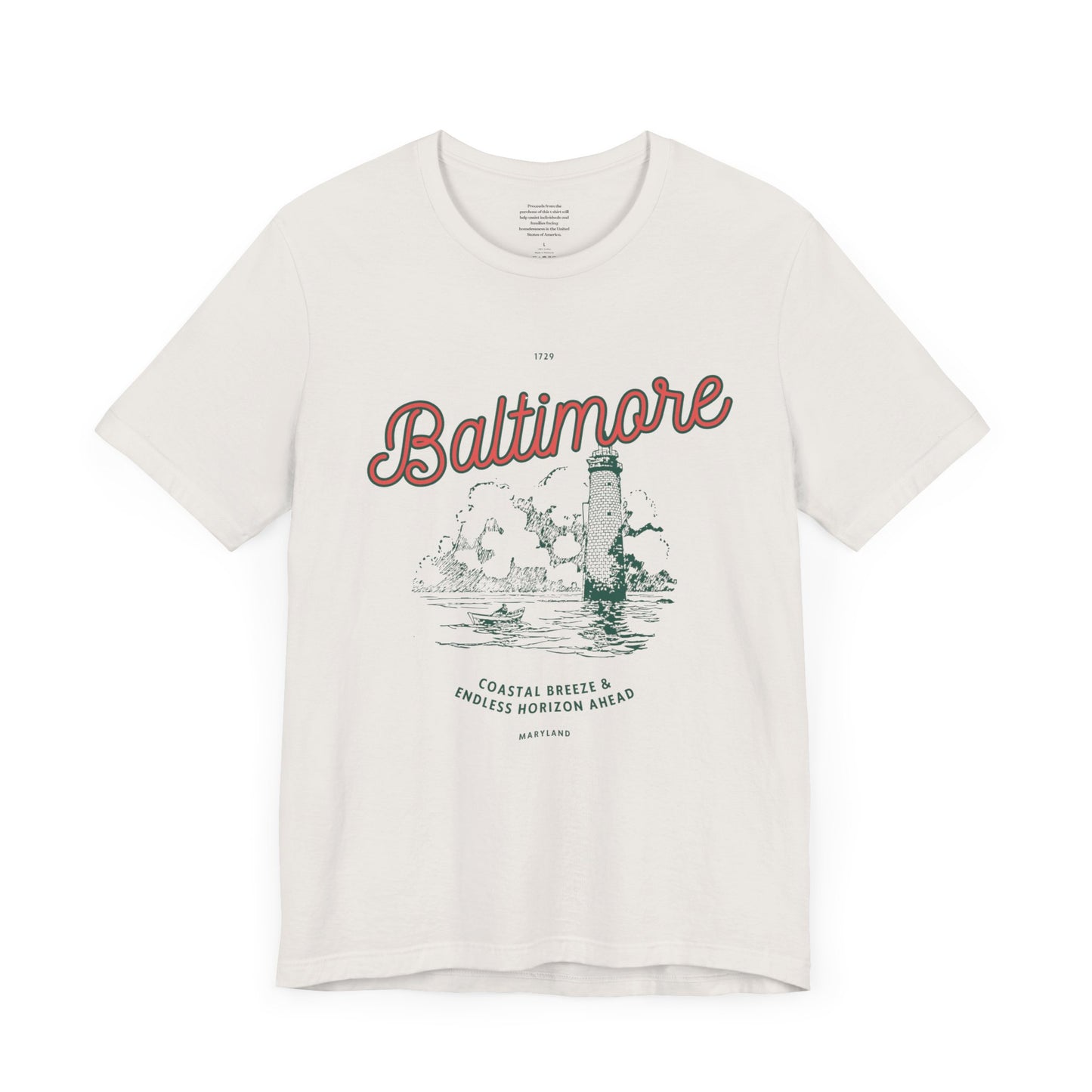 Costal Breeze & Endless Horizons Baltimore - Unisex Short Sleeve Tee