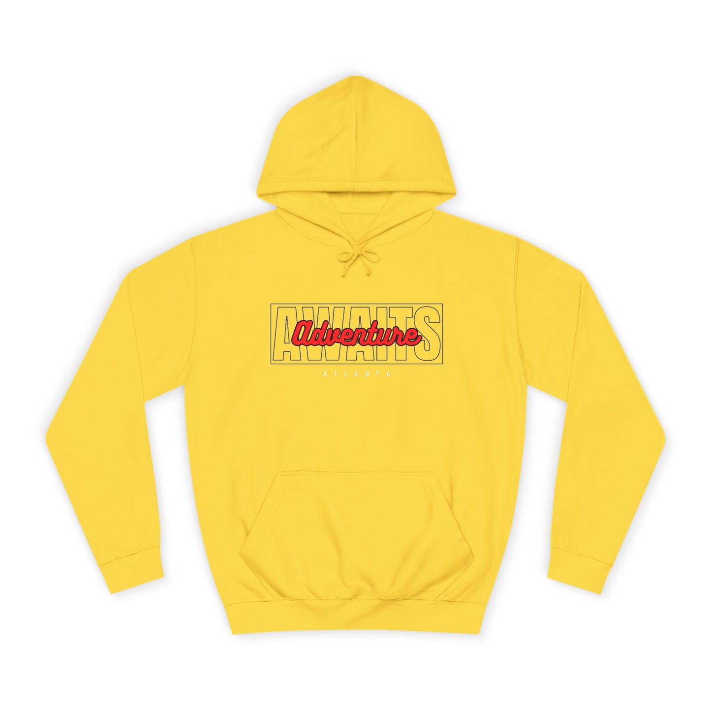 Adventure Awaits Atlanta - Unisex College Hoodie