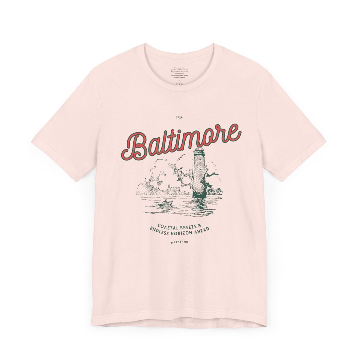 Costal Breeze & Endless Horizons Baltimore - Unisex Short Sleeve Tee