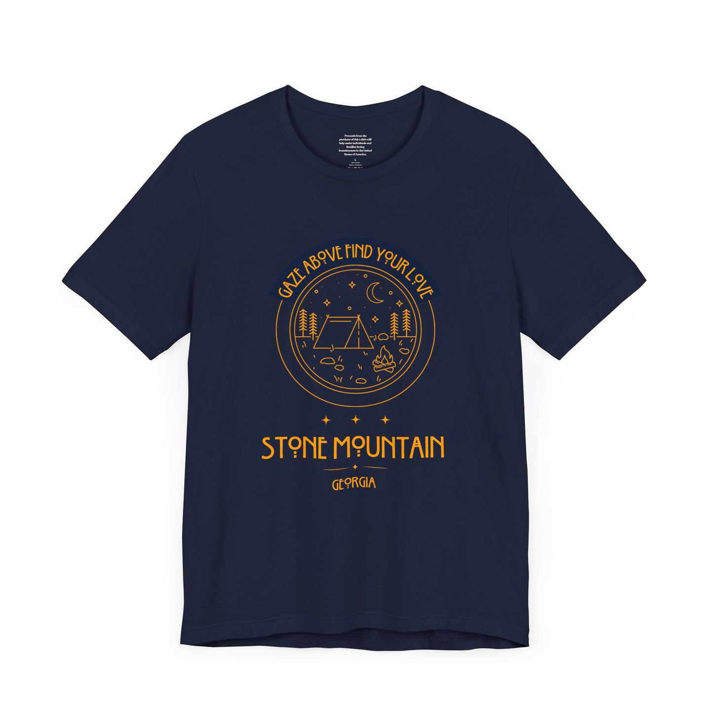 Gaze Above Fine Your Love Stone Mountain Georgia - Unisex Short Sleeve Tee