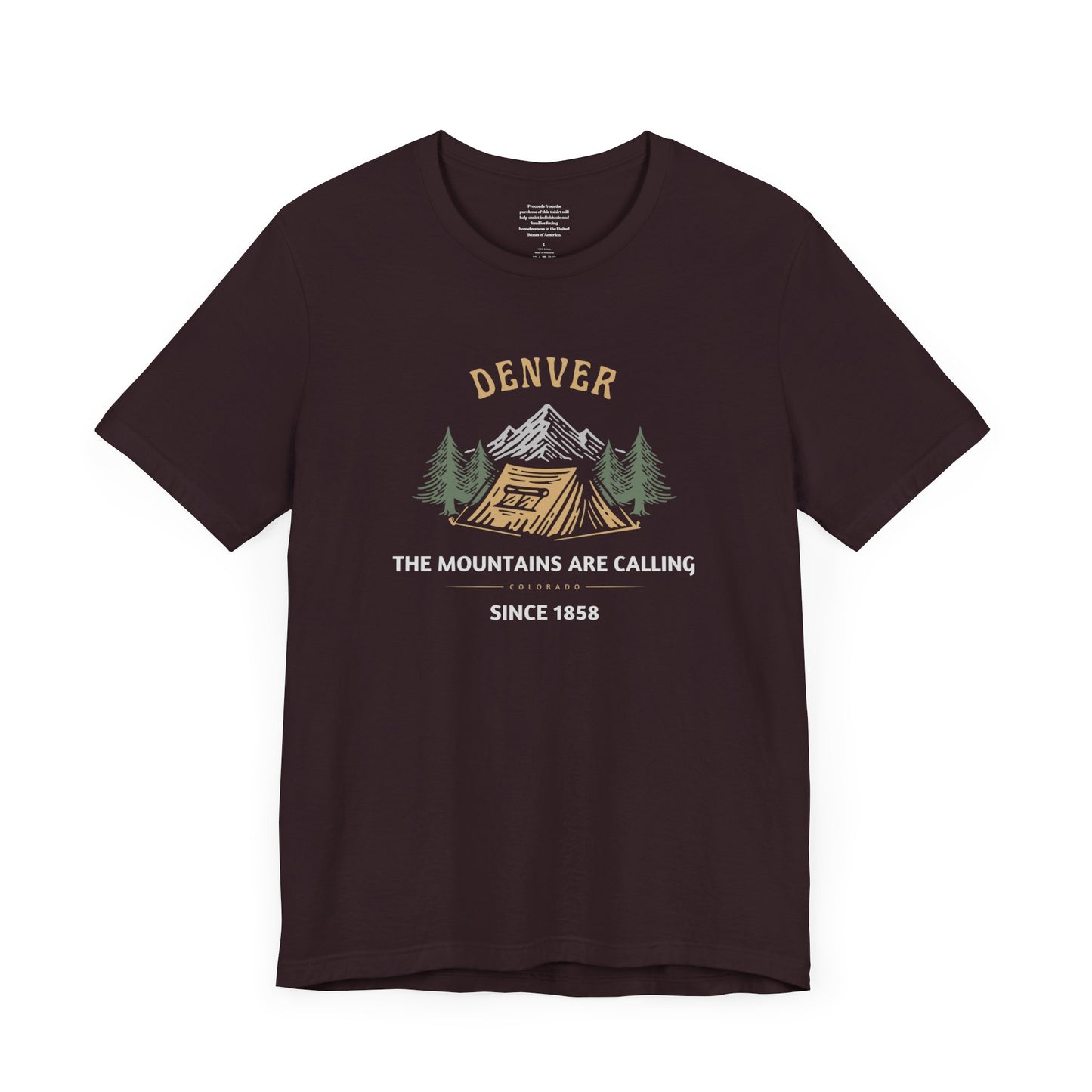 The Mountains Are Calling Denver - Unisex Short Sleeve Tee