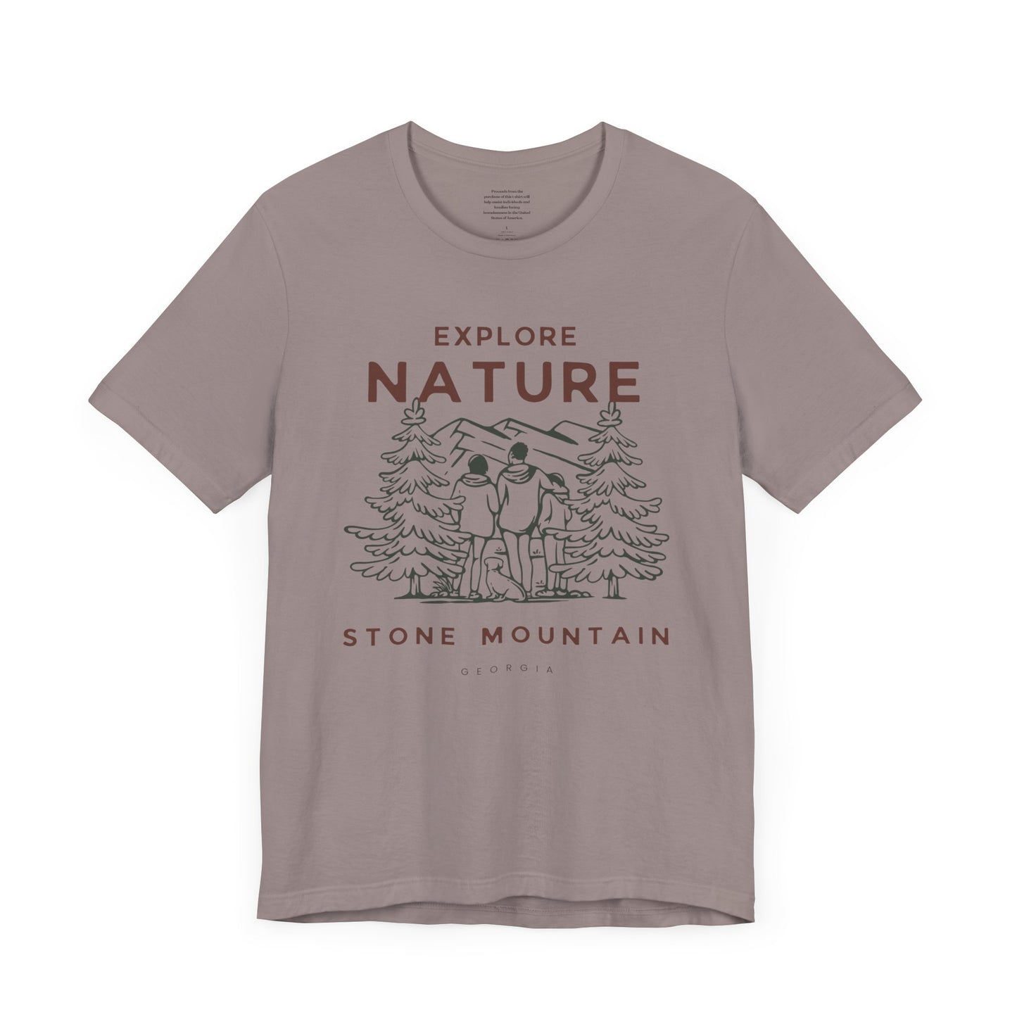 Explore Nature Stone Mountain Georgia - Unisex Short Sleeve Tee
