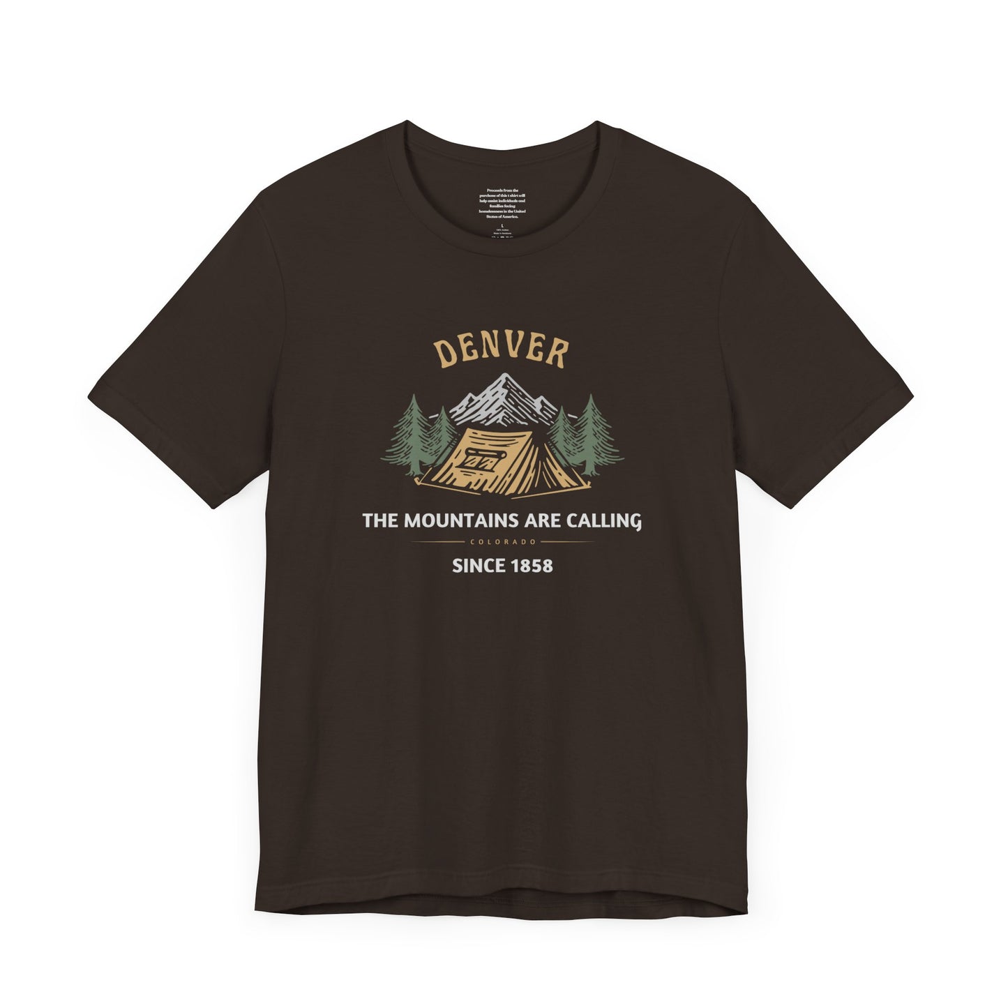 The Mountains Are Calling Denver - Unisex Short Sleeve Tee
