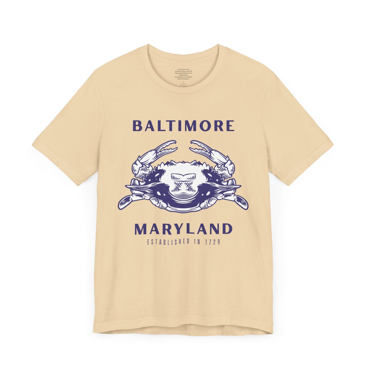 Baltimore Crab - Unisex Short Sleeve Tee