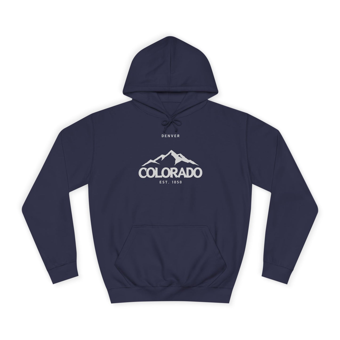 Denver Colorado (2) - Unisex College Hoodie
