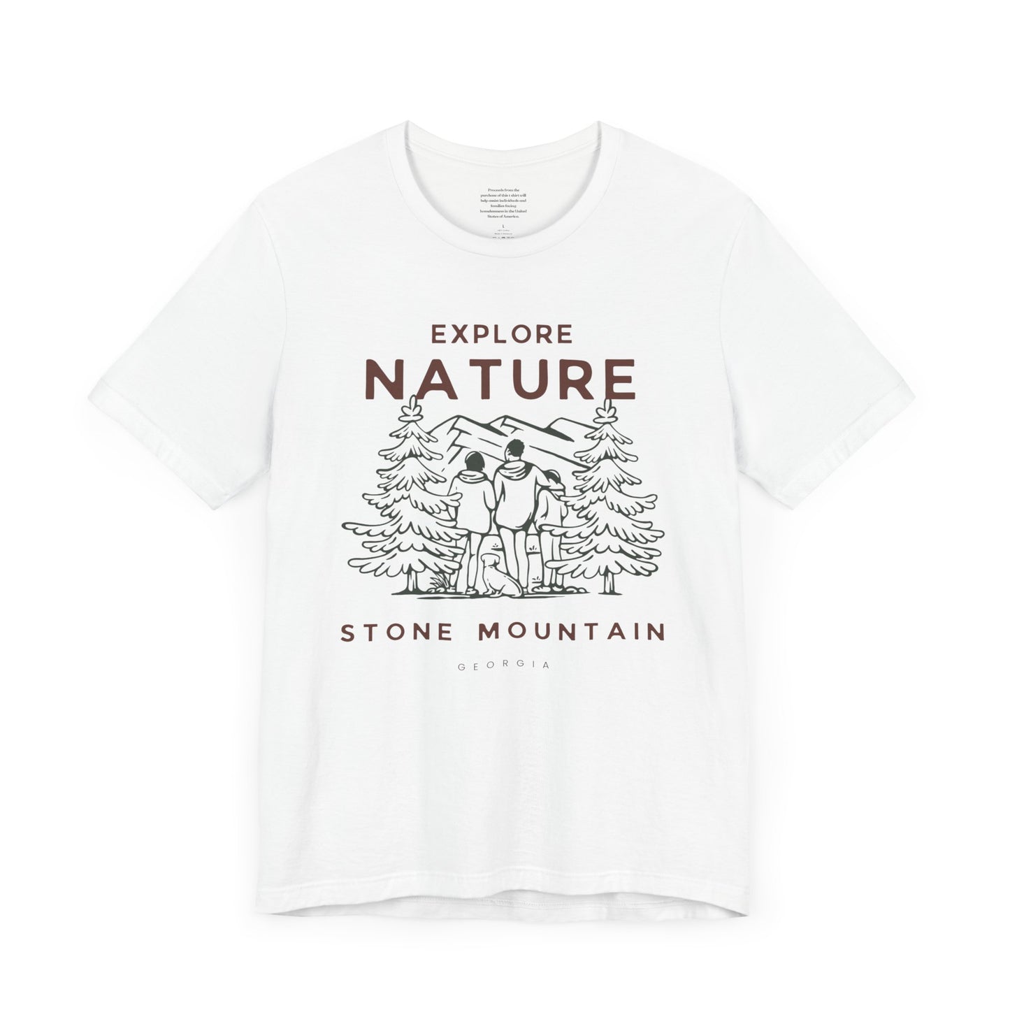 Explore Nature Stone Mountain Georgia - Unisex Short Sleeve Tee