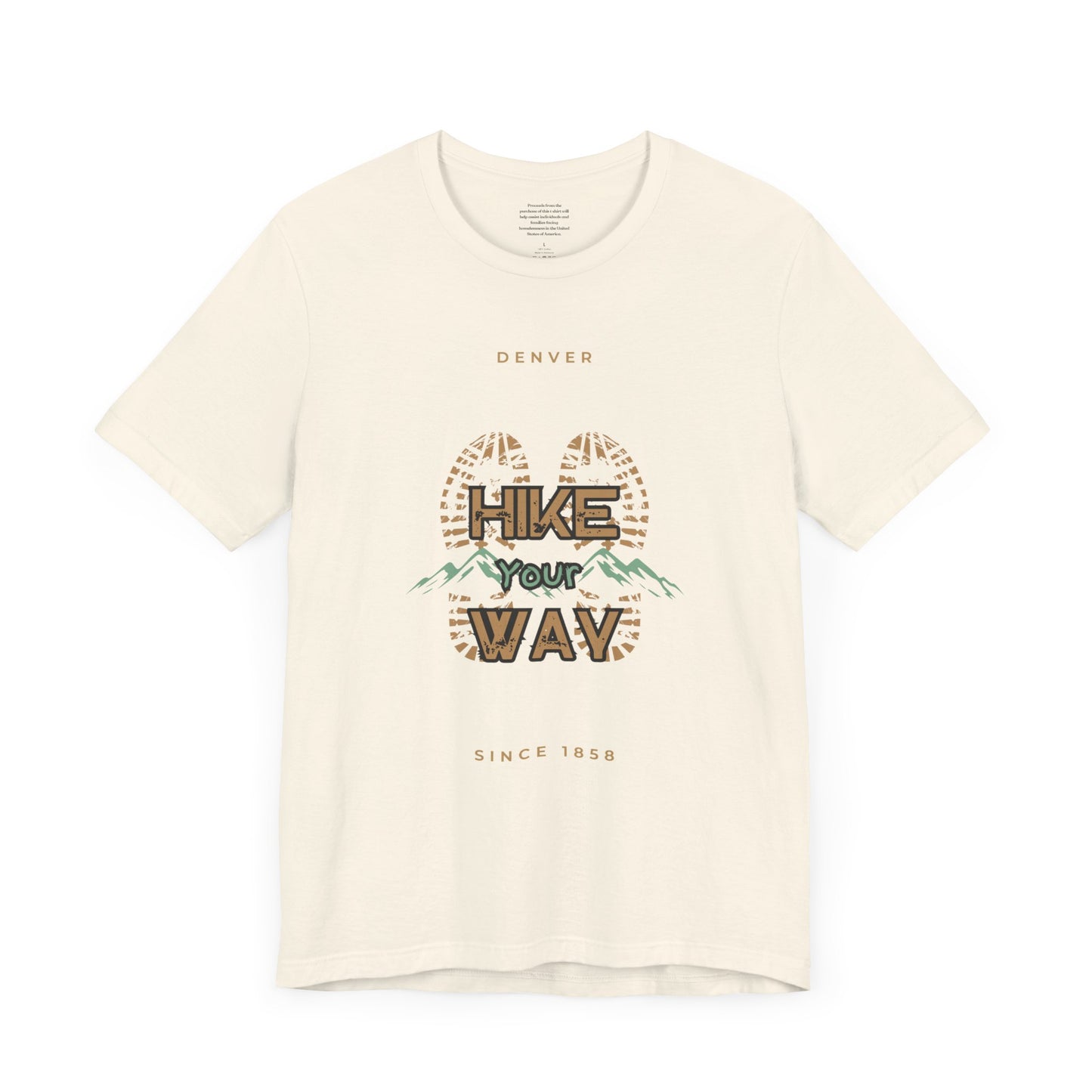 Hike Your Way Denver - Unisex Short Sleeve Tee