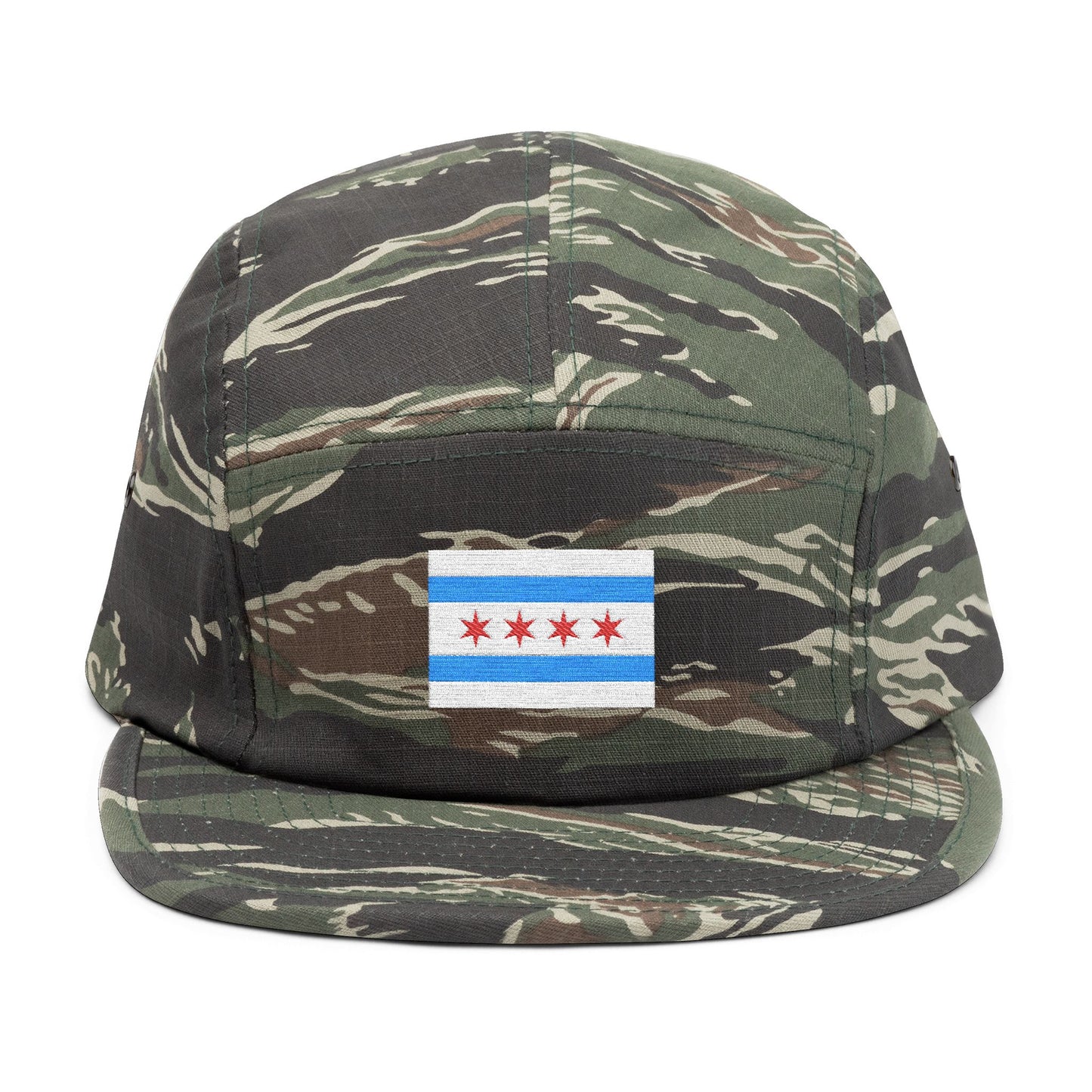 Chicago Flag - Embroidery 5 Panel Cap