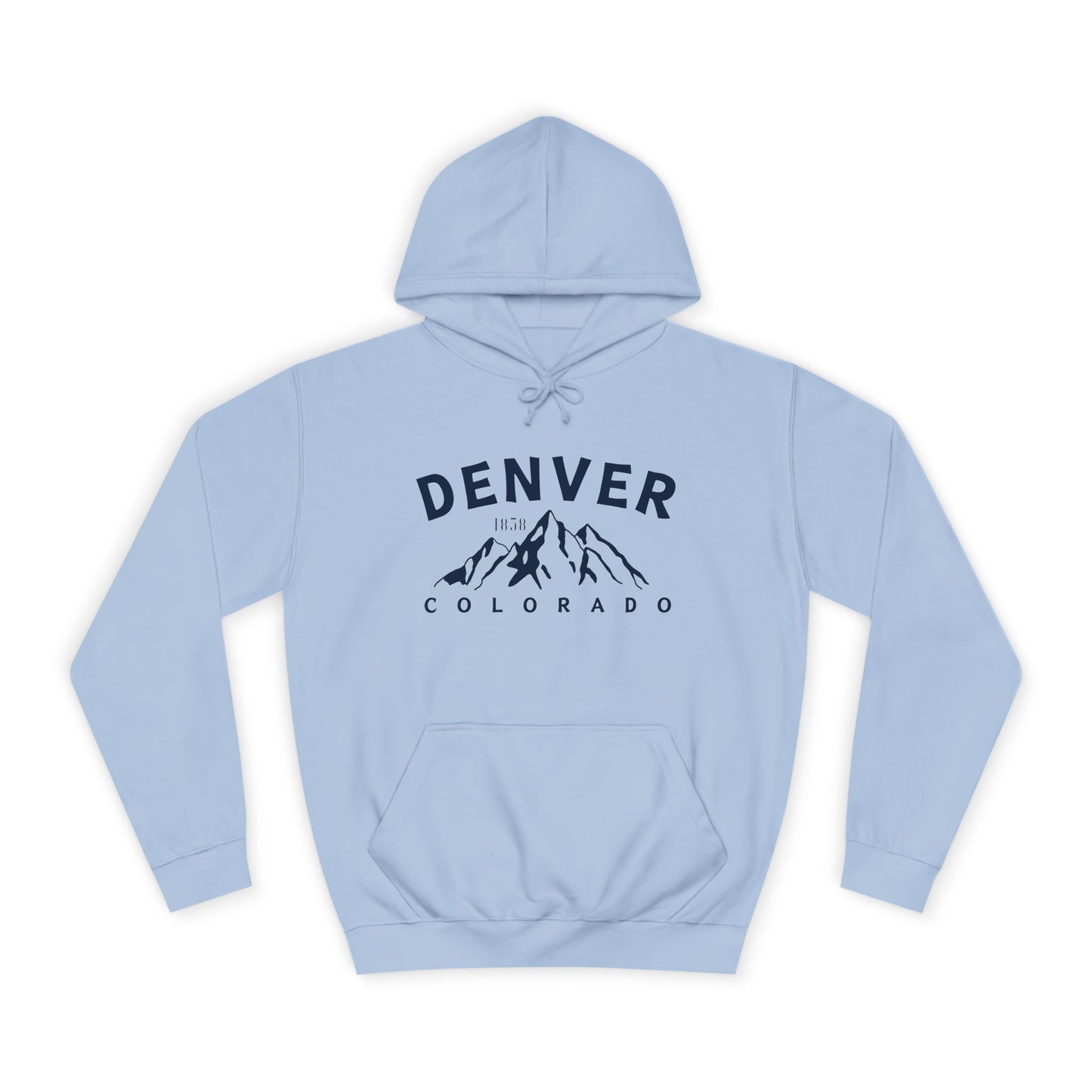 Denver Colorado (3) - Unisex College Hoodie