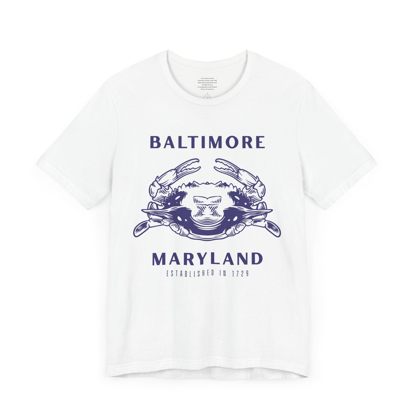 Baltimore Crab - Unisex Short Sleeve Tee