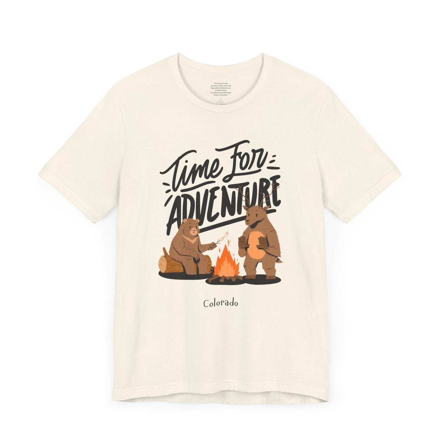 Time For Adventure Colorado - Unisex Short Sleeve Tee