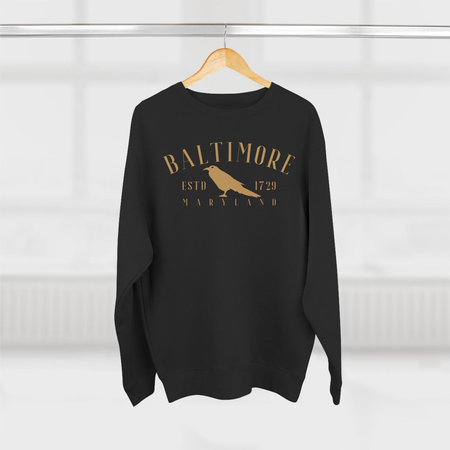 Baltimore Raven 1729 - Unisex Crewneck Sweatshirt