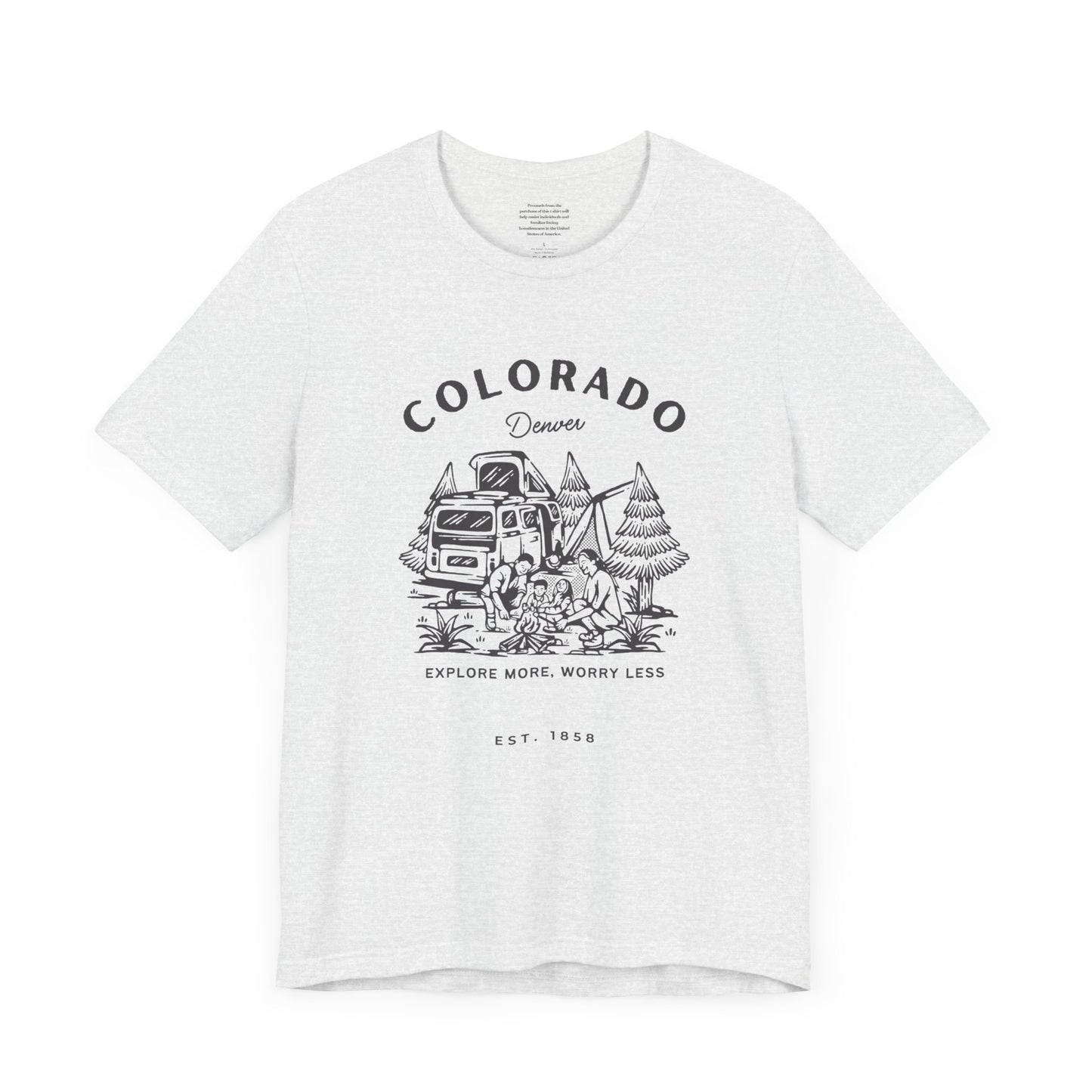Explore More Worry Less Denver - Unisex Short Sleeve Tee