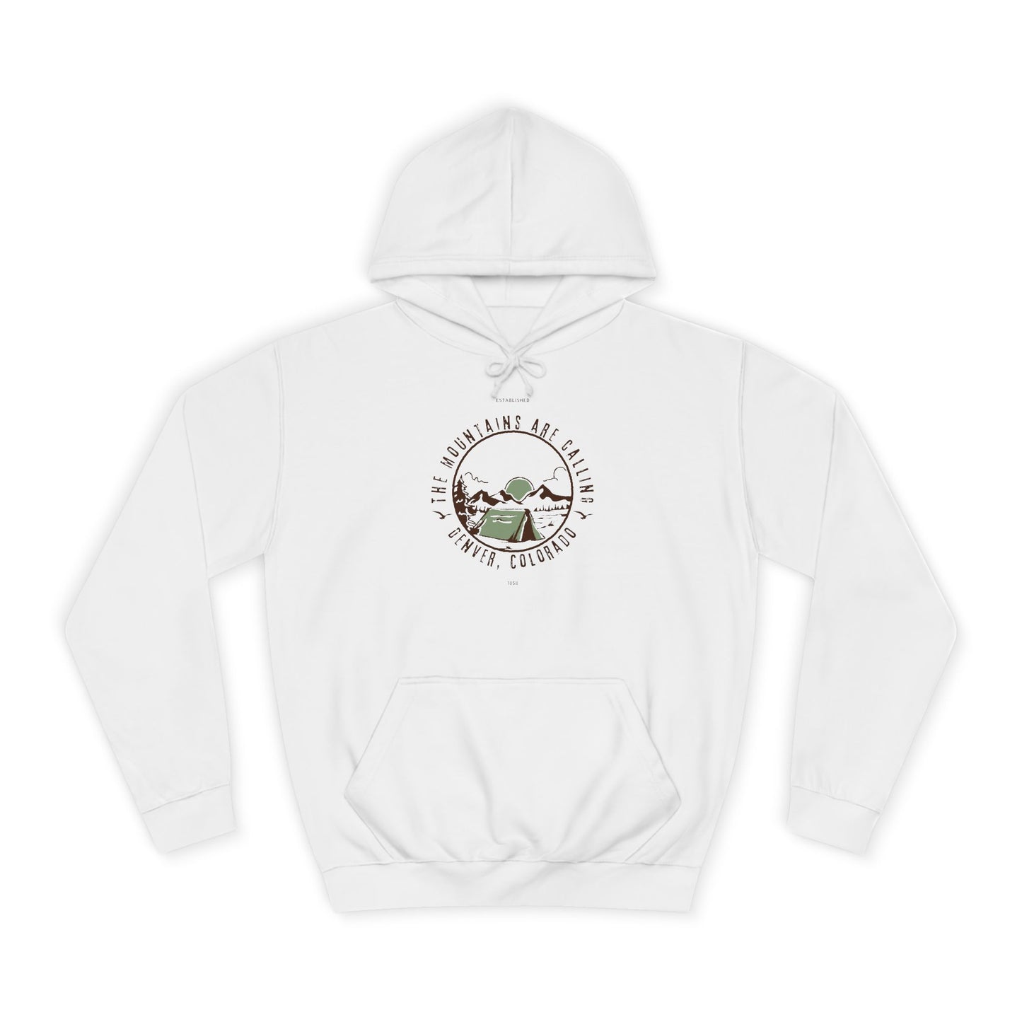 The Mountains Are Calling Denver - Unisex College Hoodie