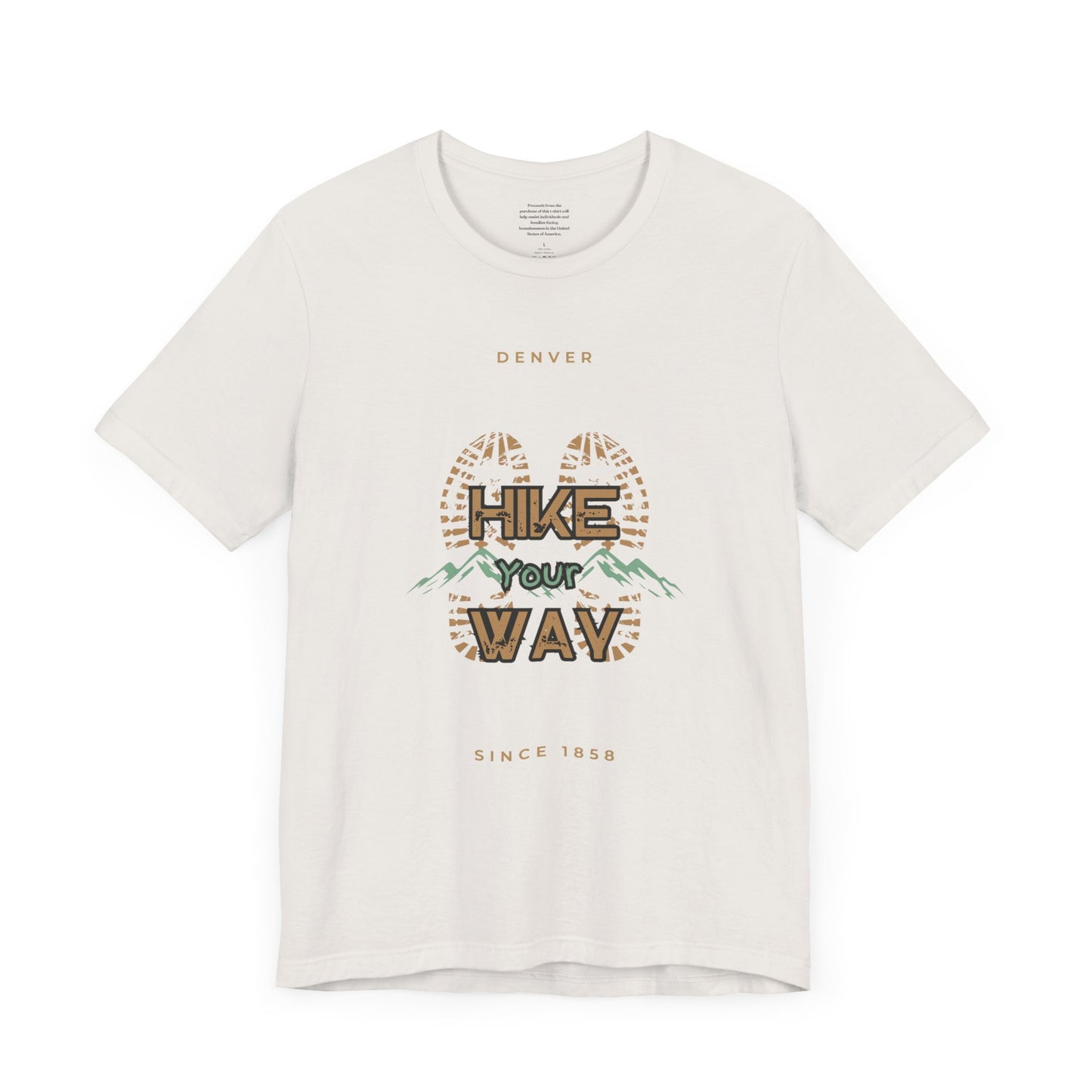 Hike Your Way Denver - Unisex Short Sleeve Tee