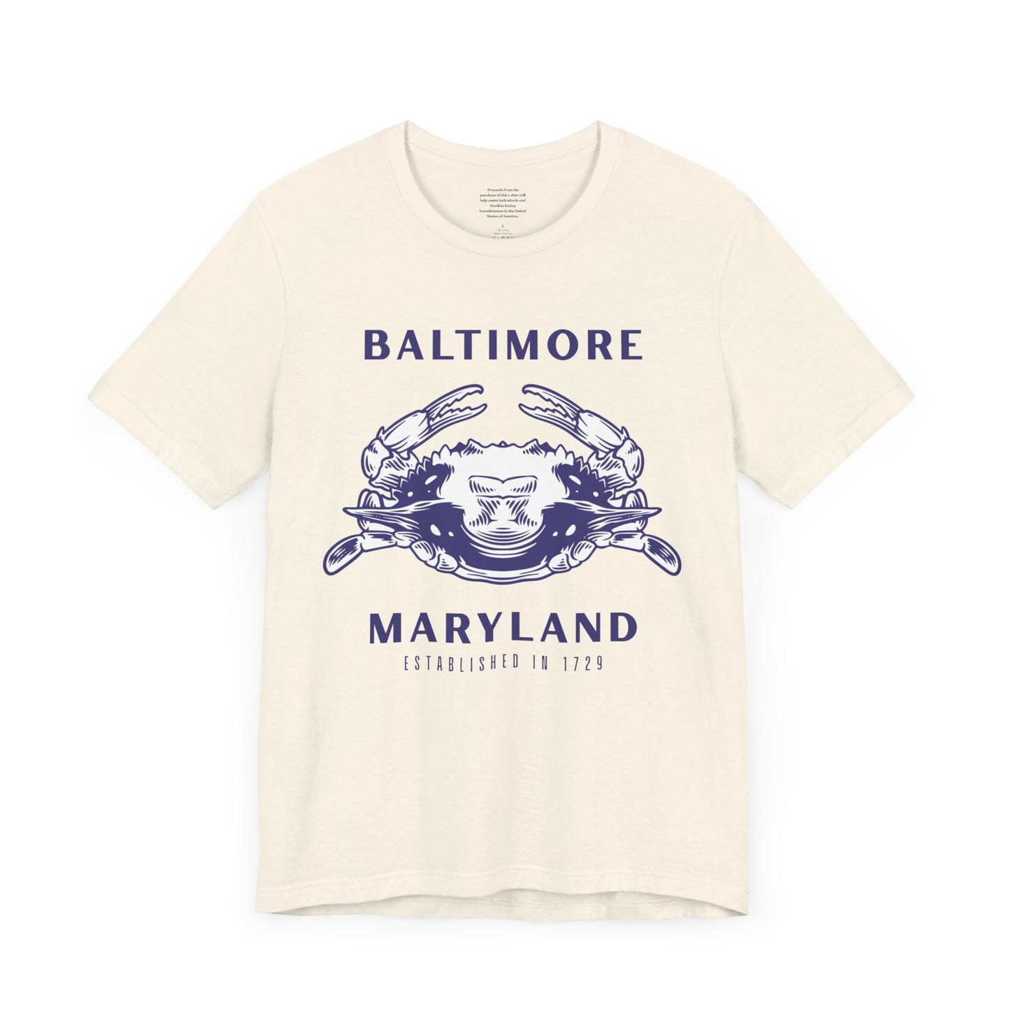 Baltimore Crab - Unisex Short Sleeve Tee