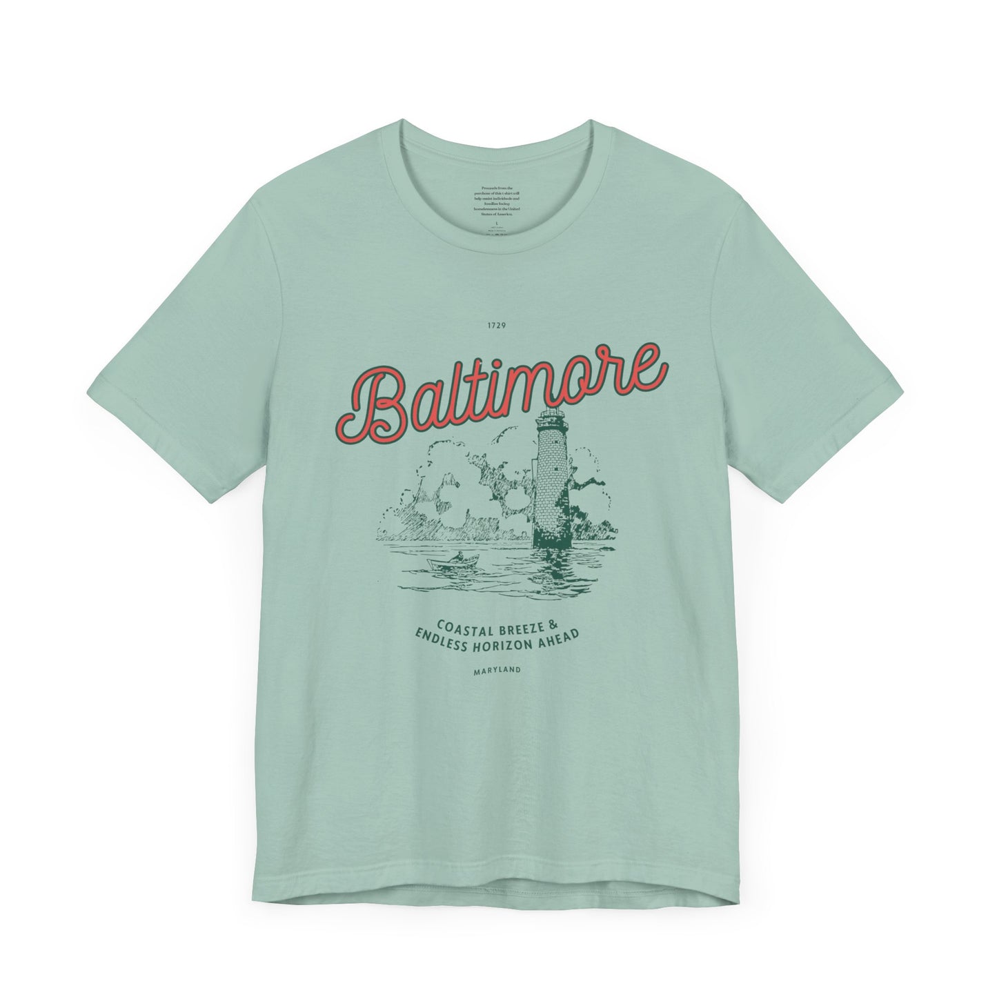 Costal Breeze & Endless Horizons Baltimore - Unisex Short Sleeve Tee