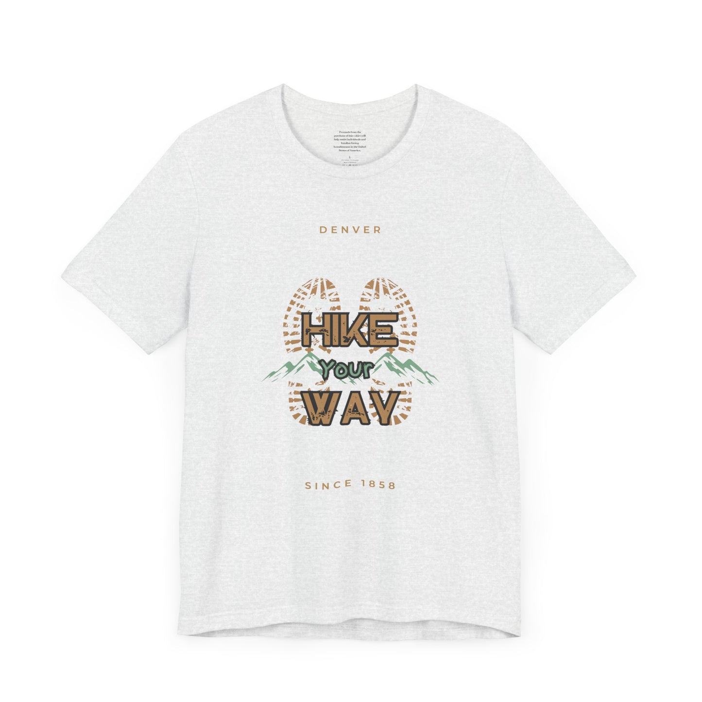 Hike Your Way Denver - Unisex Short Sleeve Tee