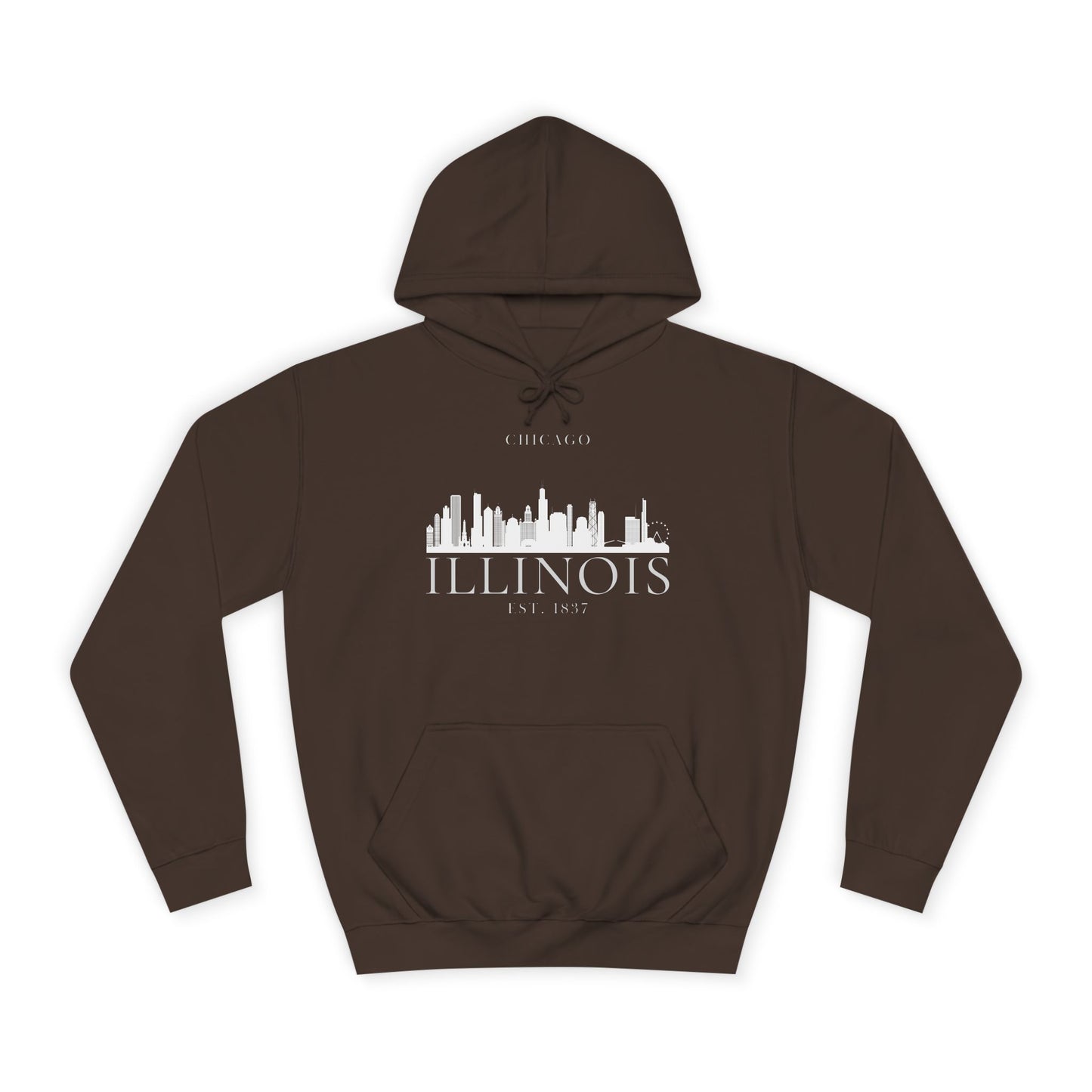 Chicago Illinois Skyline - Unisex College Hoodie