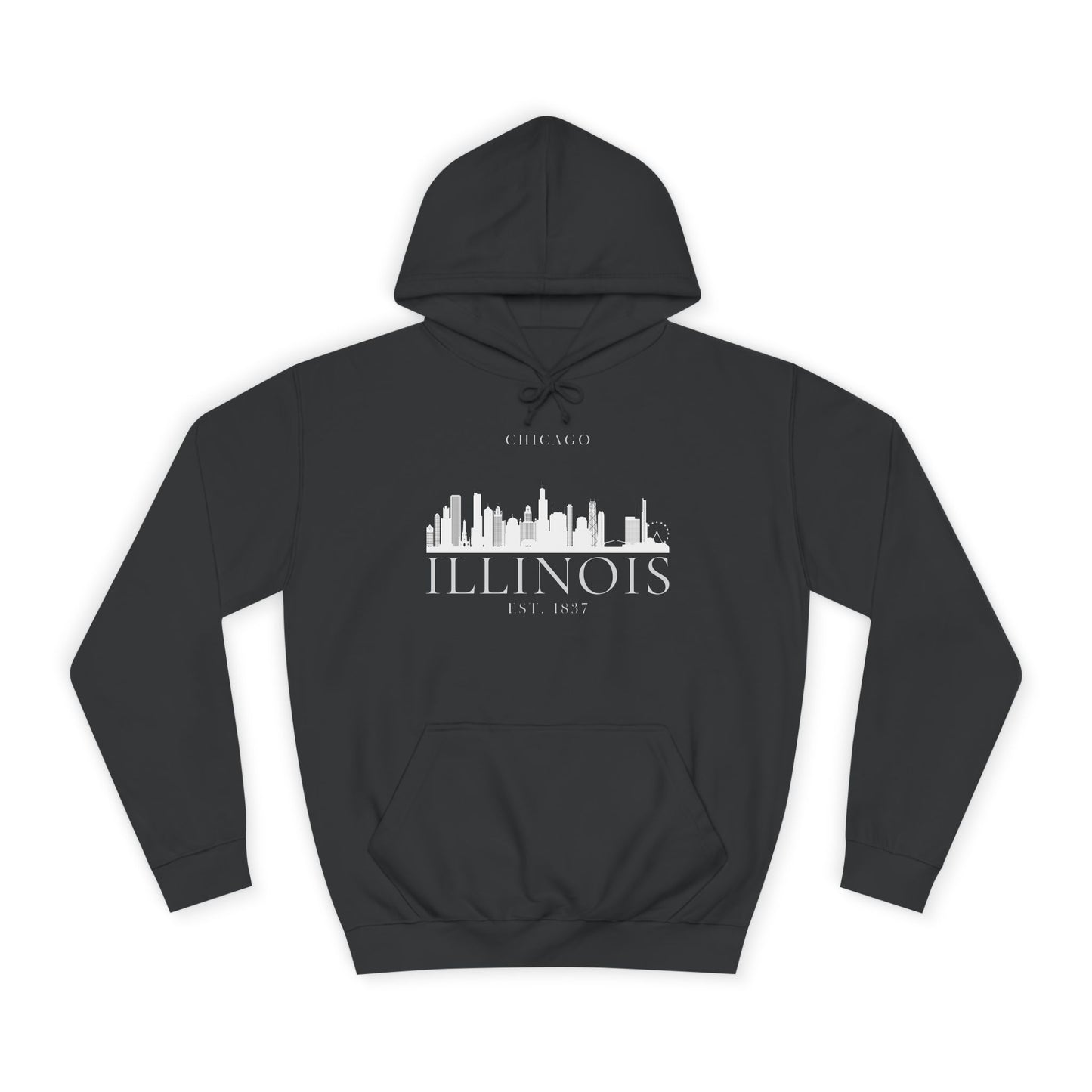 Chicago Illinois Skyline - Unisex College Hoodie