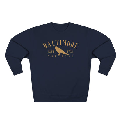 Baltimore Raven 1729 - Unisex Crewneck Sweatshirt