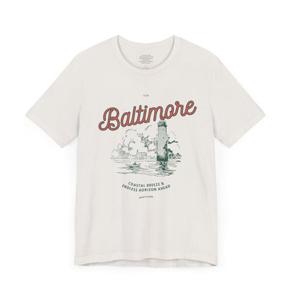 Costal Breeze & Endless Horizons Baltimore - Unisex Short Sleeve Tee