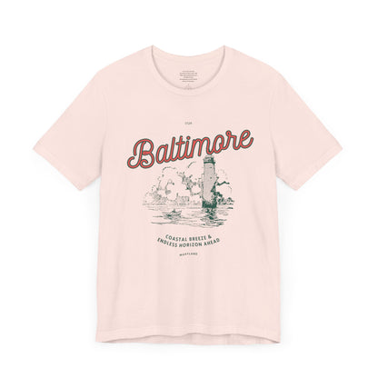 Costal Breeze & Endless Horizons Baltimore - Unisex Short Sleeve Tee