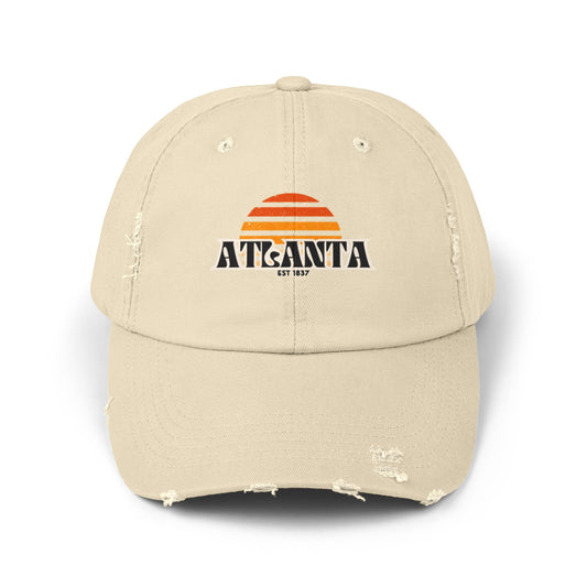 Atlanta Sunrise - Unisex Distressed Cap