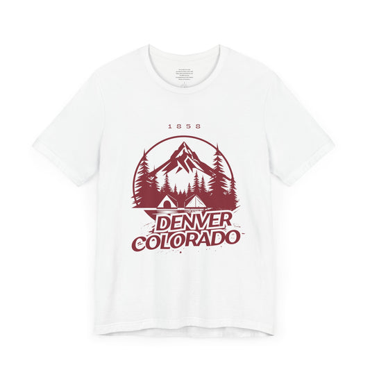 Mountain Logo Denver Colorado - Unisex Short Sleeve Tee