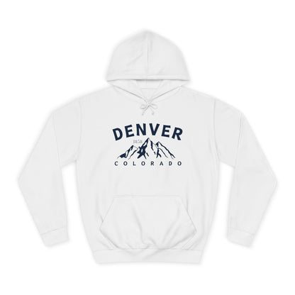 Denver Colorado (3) - Unisex College Hoodie
