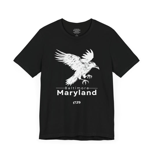 Baltimore Raven 1729 - Unisex Short Sleeve Tee
