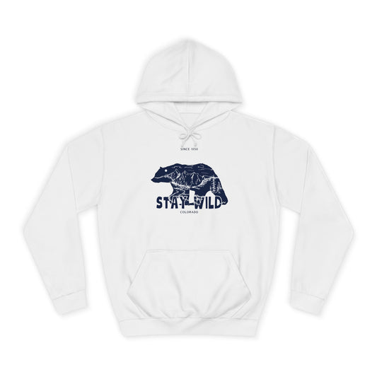 Stay Wild Denver - Unisex College Hoodie