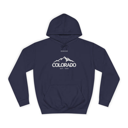 Denver Colorado (2) - Unisex College Hoodie