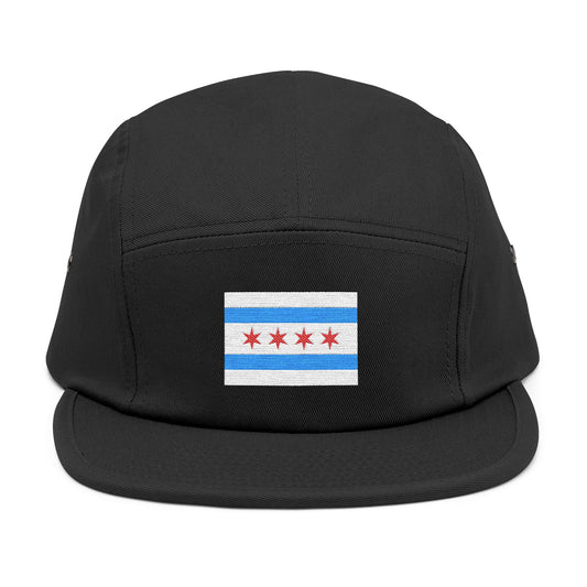 Chicago Flag - Embroidery 5 Panel Cap
