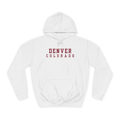 Denver Colorado - Unisex College Hoodie