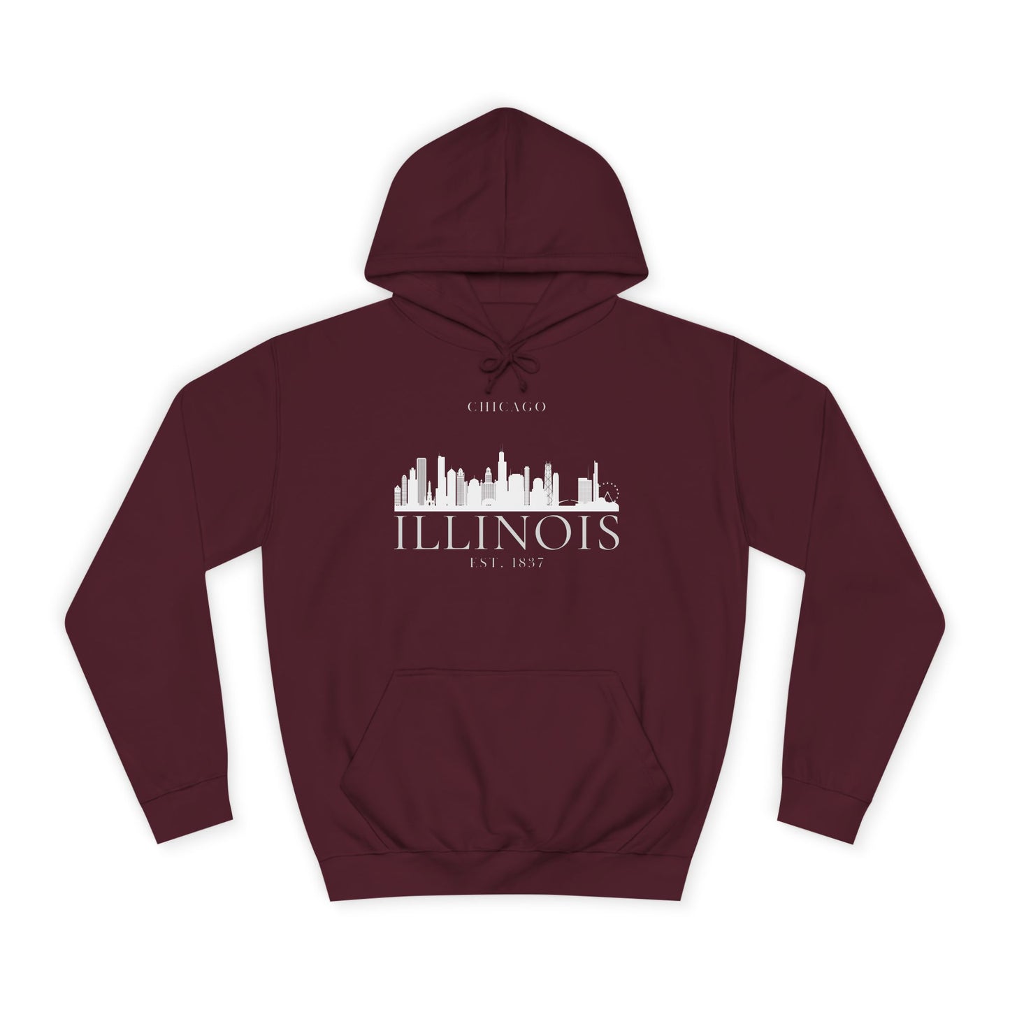 Chicago Illinois Skyline - Unisex College Hoodie