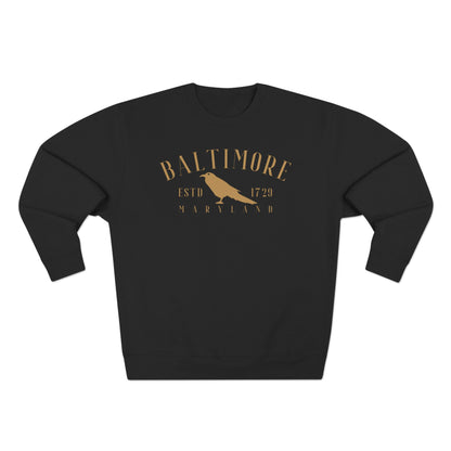 Baltimore Raven 1729 - Unisex Crewneck Sweatshirt