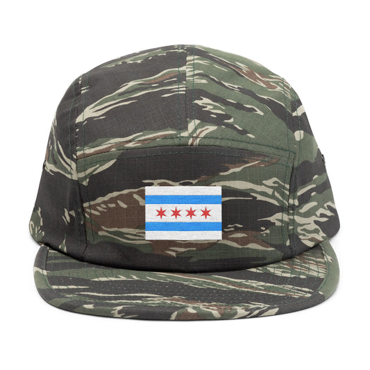 Chicago Flag - Embroidery 5 Panel Cap