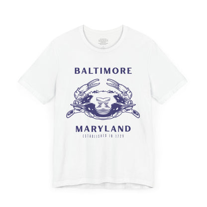 Baltimore Crab - Unisex Short Sleeve Tee