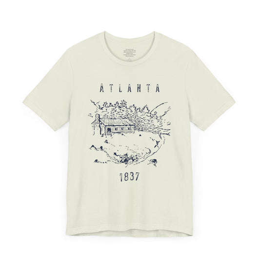 Cabin in the Woods Atlanta 1837 - Unisex Short Sleeve Tee