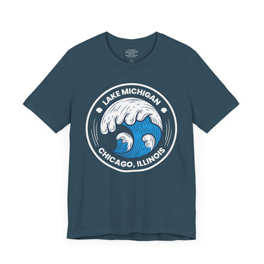 Chicago Lake Michigan - Unisex Short Sleeve Tee