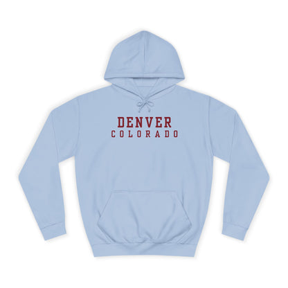 Denver Colorado - Unisex College Hoodie