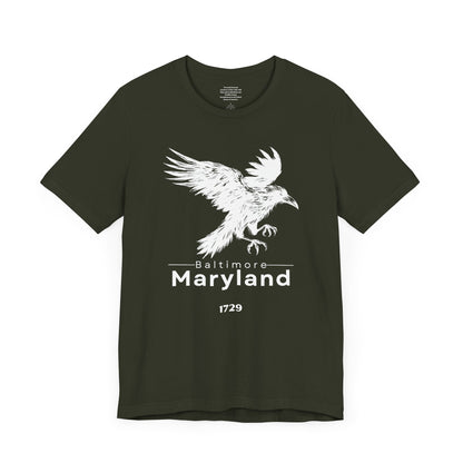 Baltimore Raven 1729 - Unisex Short Sleeve Tee