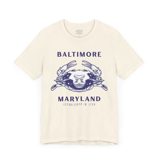 Baltimore Crab - Unisex Short Sleeve Tee