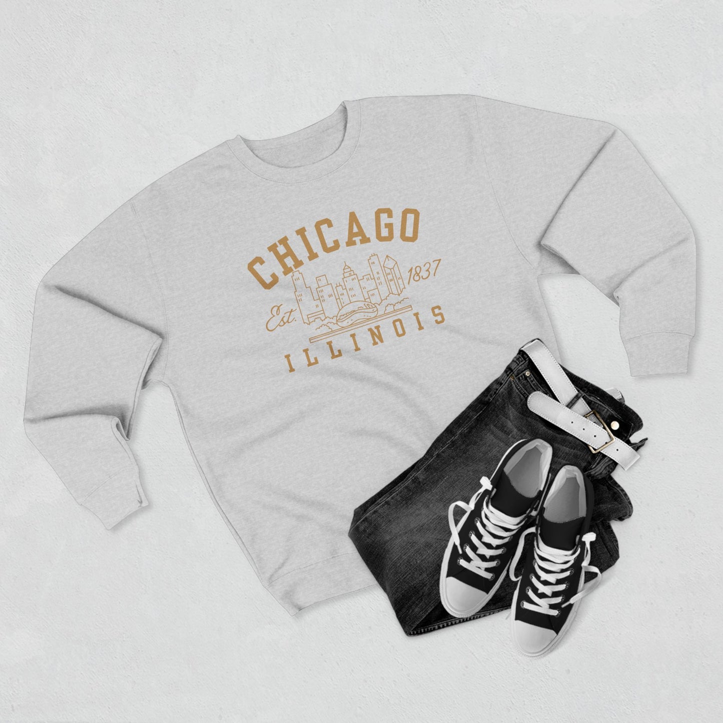 The Bean Downtown Chicago - Unisex Crewneck Sweatshirt