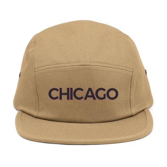 Chicago Black/Red - Embroidery 5 Panel Cap