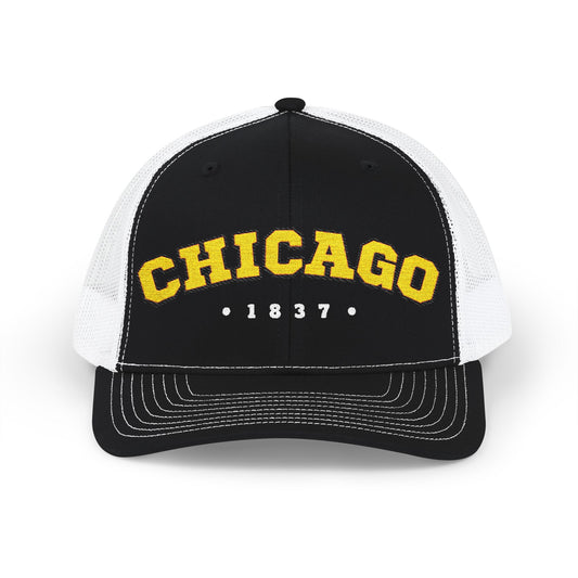 Chicago 1837 (Yellow) - Embroidered Trucker Cap #2